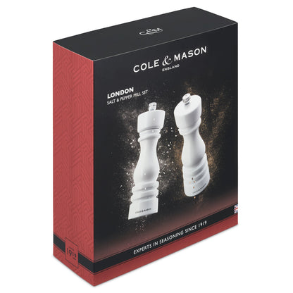Cole & Mason London 180mm White Gloss Gift Set