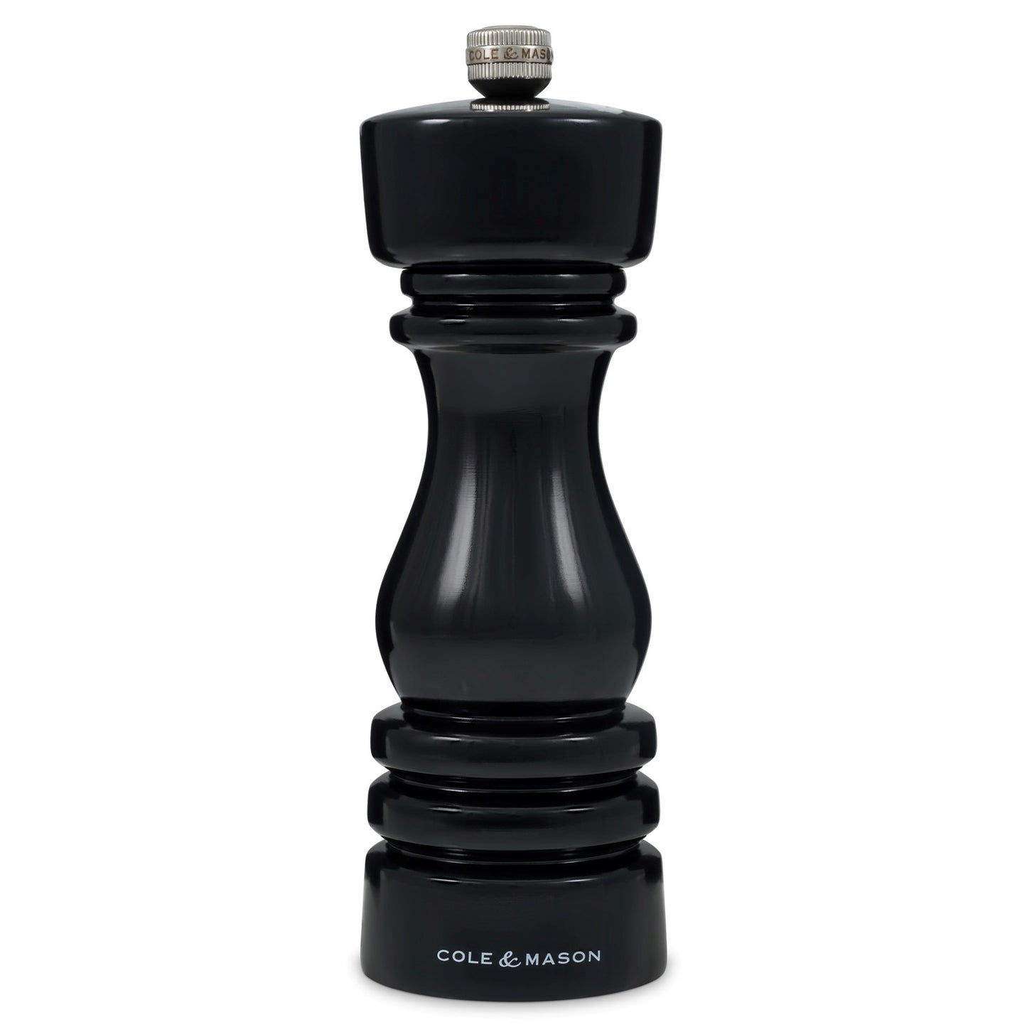 Cole & Mason London 180mm Black Gloss Salt Mill