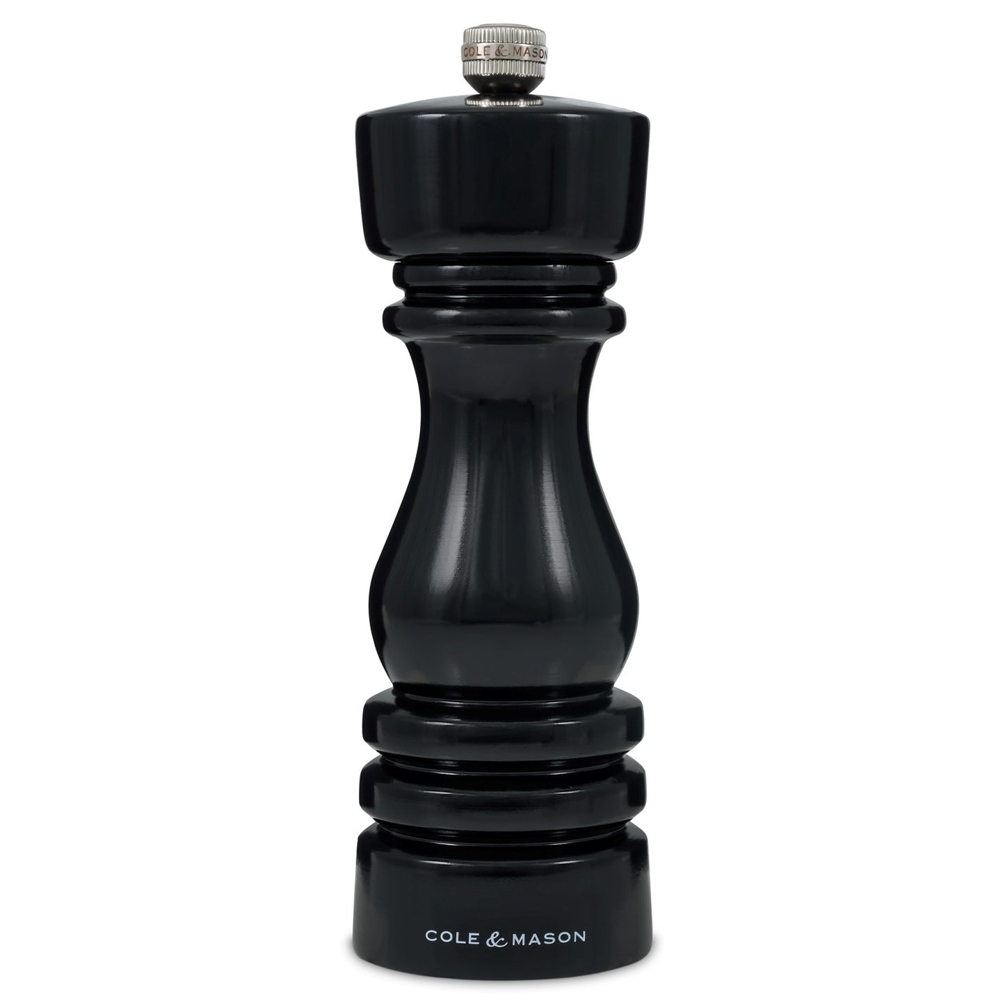 Cole & Mason London 180mm Black Gloss Pepper Mill