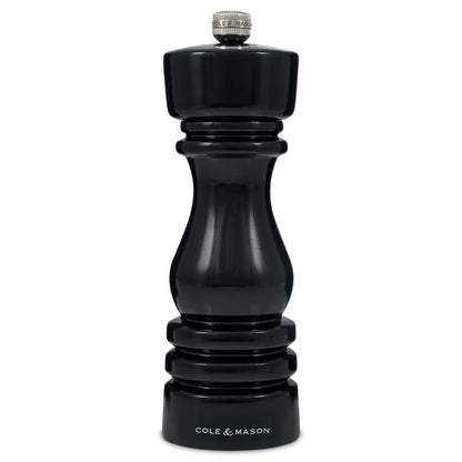 Cole & Mason London 180mm Black Gloss Pepper Mill