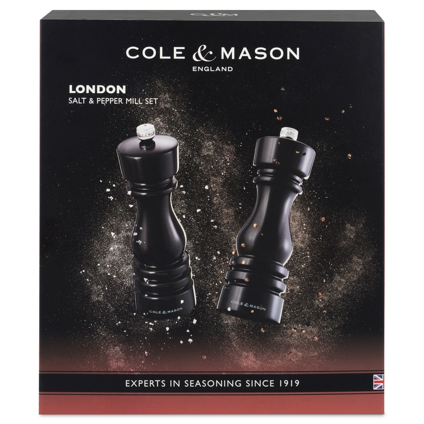 Cole & Mason London 180mm Black Gloss Gift Set