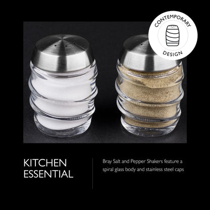 Cole & Mason Bray Salt & Pepper Shaker Set, medium, Clear