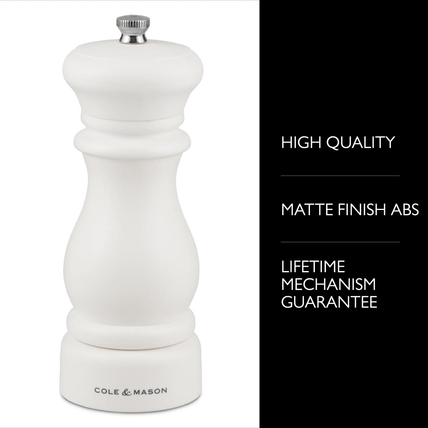 COLE & MASON Southwold Black and White Mill Gift Set, 1 EA