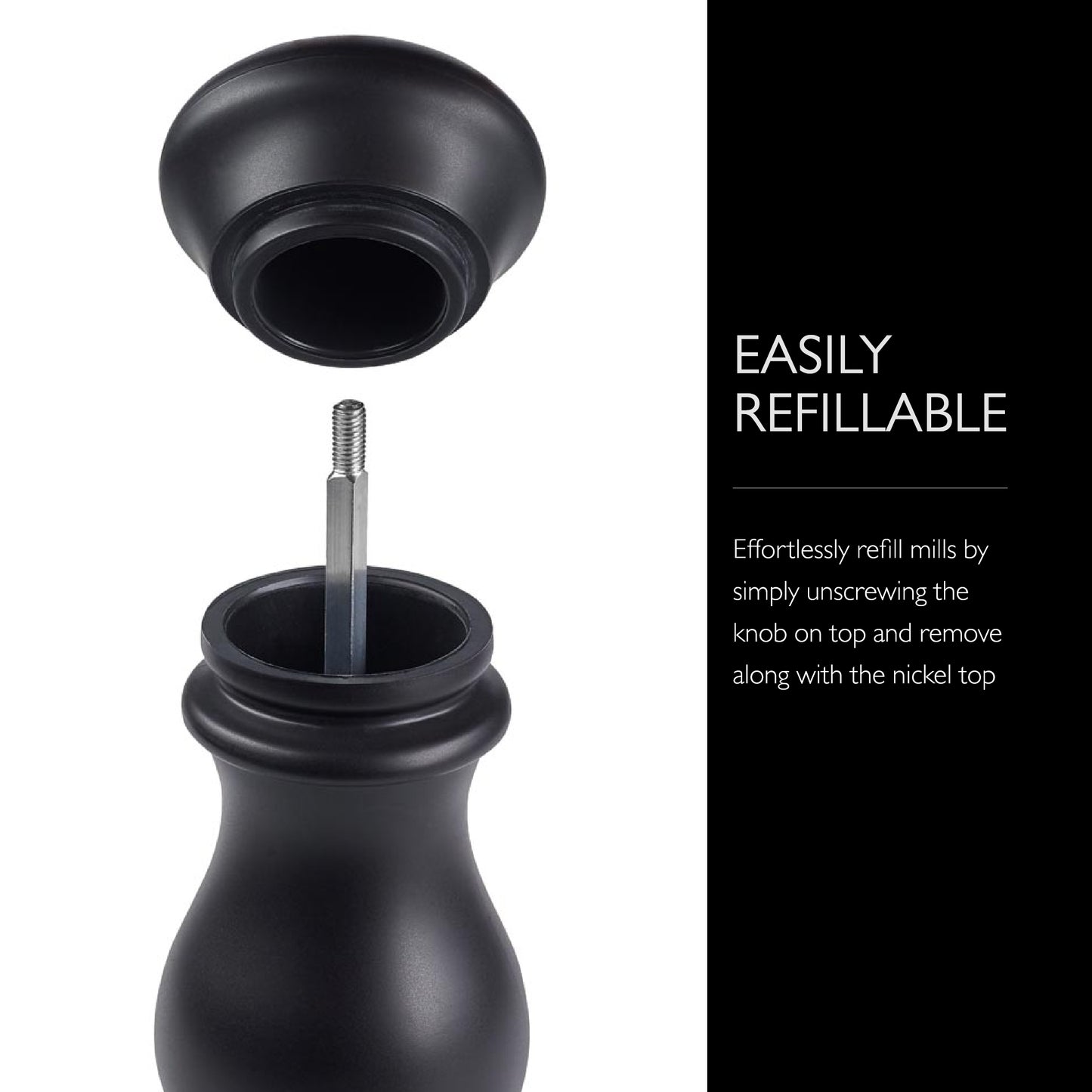 COLE & MASON Southwold Black and White Mill Gift Set, 1 EA