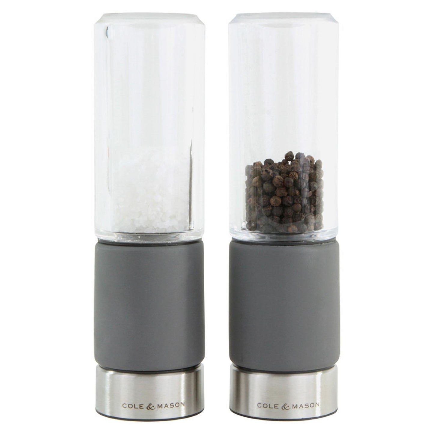 Cole & Mason Regent Salt & Pepper Mill Gift Set, 7", Gray