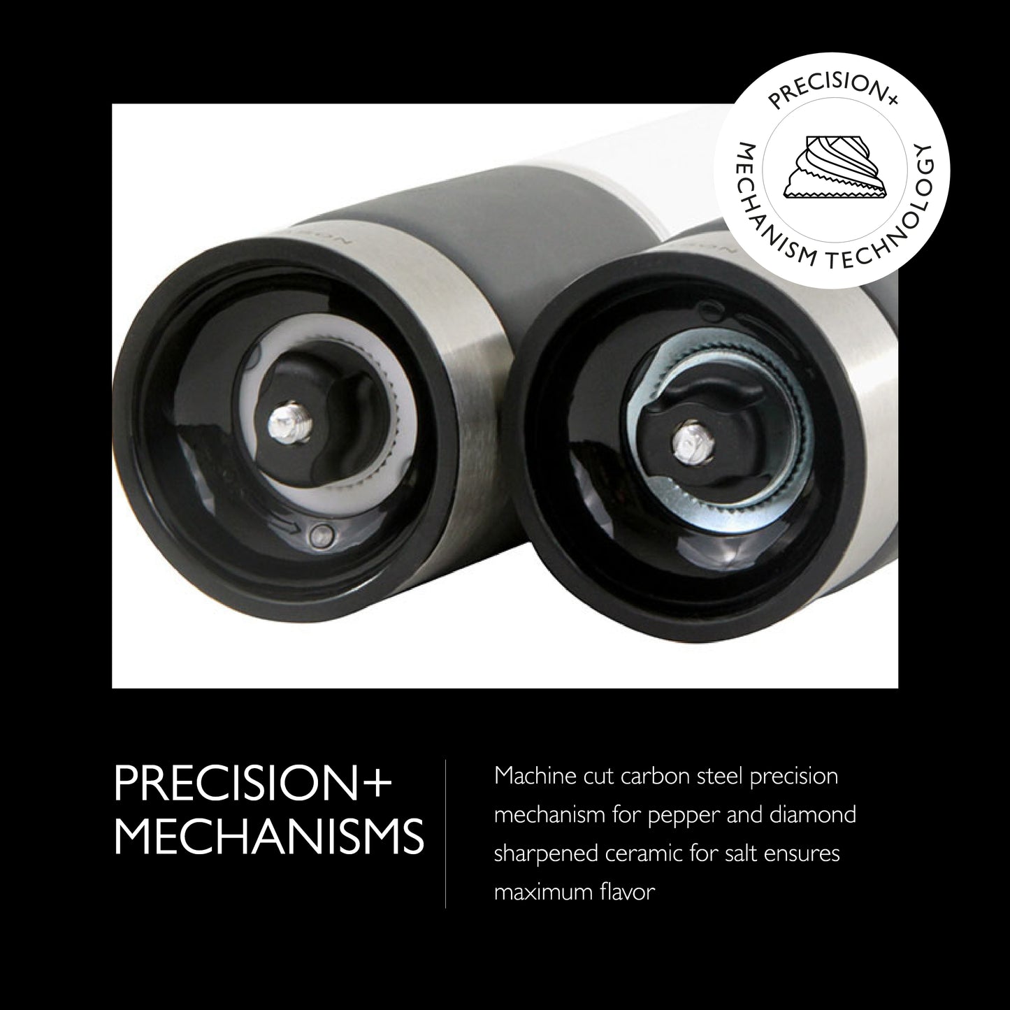 Cole & Mason Regent Salt & Pepper Mill Gift Set, 7", Gray
