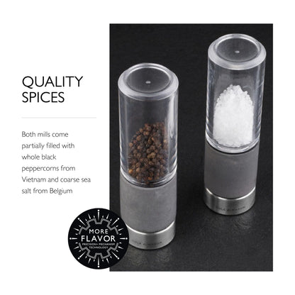 Cole & Mason Regent Salt & Pepper Mill Gift Set, 7", Gray