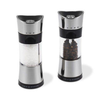 Cole & Mason Horsham Chrome Inverta Select Salt & Pepper Mill Set