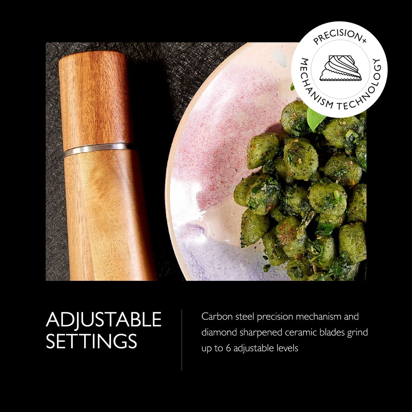 Cole & Mason Marlow Acacia Salt & Pepper Gift Set