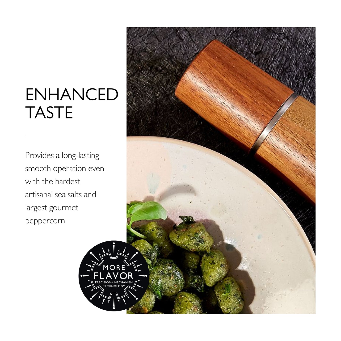 Cole & Mason Marlow Acacia Salt & Pepper Gift Set