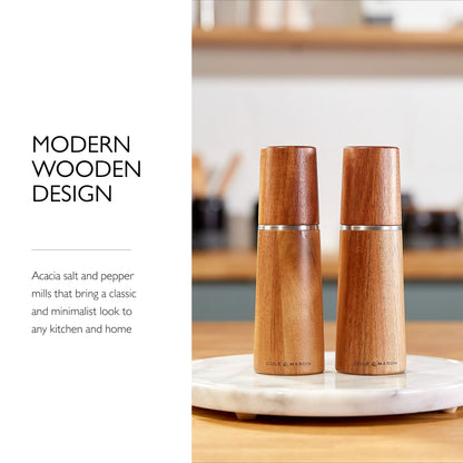 Cole & Mason Marlow Acacia Salt & Pepper Gift Set