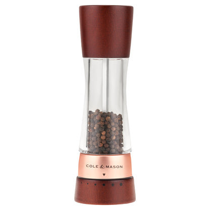 Cole & Mason Derwent Pepper Mill Chestnut Rose Gold