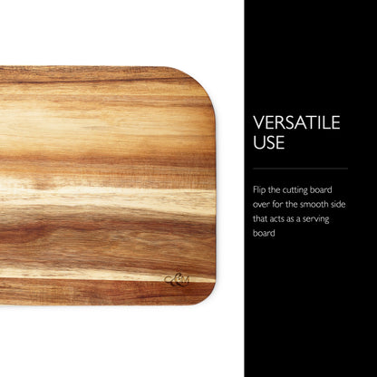 Cole & Mason Berden Large Chopping & Carving Board, Acacia Wood Board, Cutting Board, Serving Board, 18.5" x13.5"
