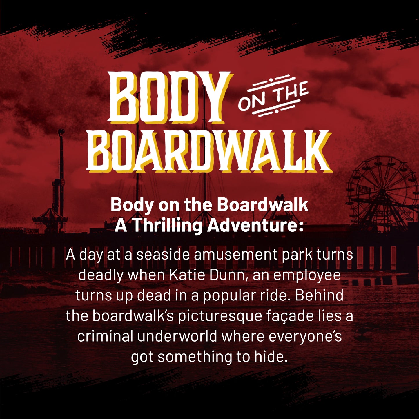Hunt A Killer Body on the Boardwalk, an Immersive Murder Mystery Experience - Murder Mystery Game for True Crime Fans with Evidence & Puzzles - Solve Crime at Date Night or Family Game Night - Age 14+