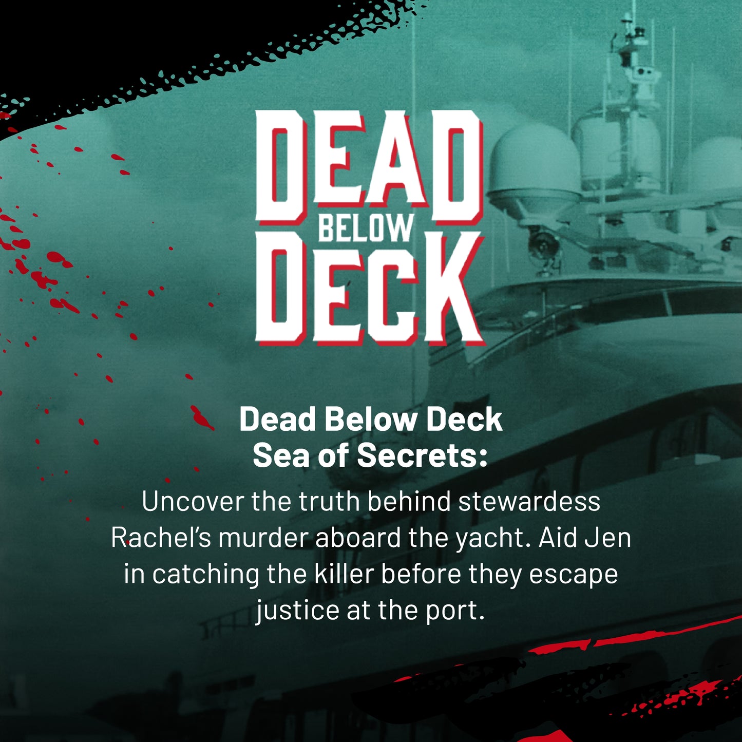 Hunt A Killer Dead Below Deck - Solve a Murder on a Yacht - Game for True Crime Fans with Documents & Puzzles - Murder Mystery Game for Adults - Solve Crimes at Game Night or Date Night