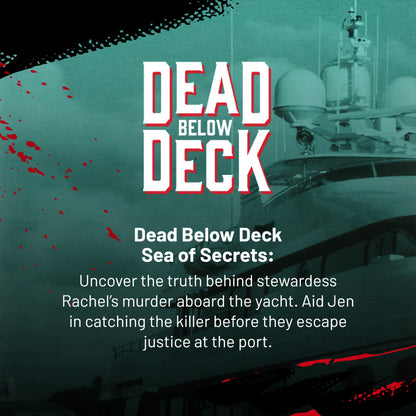 Hunt A Killer Dead Below Deck - Solve a Murder on a Yacht - Game for True Crime Fans with Documents & Puzzles - Murder Mystery Game for Adults - Solve Crimes at Game Night or Date Night