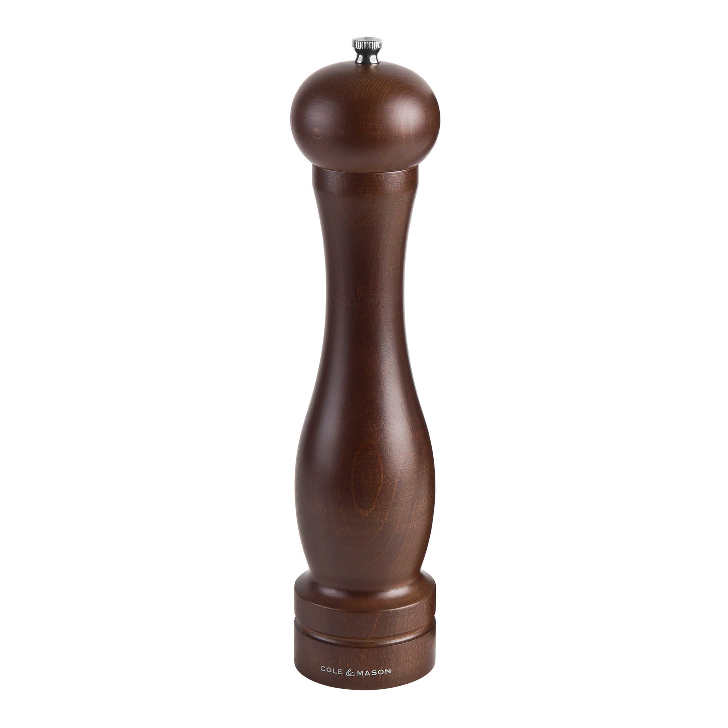Cole & Mason Capstan Pepper Grinder, 12.5- Inch, Wood Brown