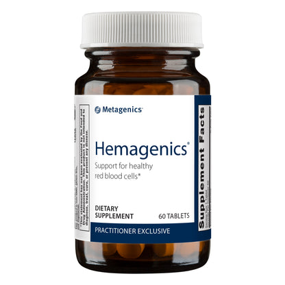 Metagenics Hemagenics Iron Supplement with Vitamin B12, B6 and Folate to Help Support Healthy Red Blood Cell Function - 60 Count