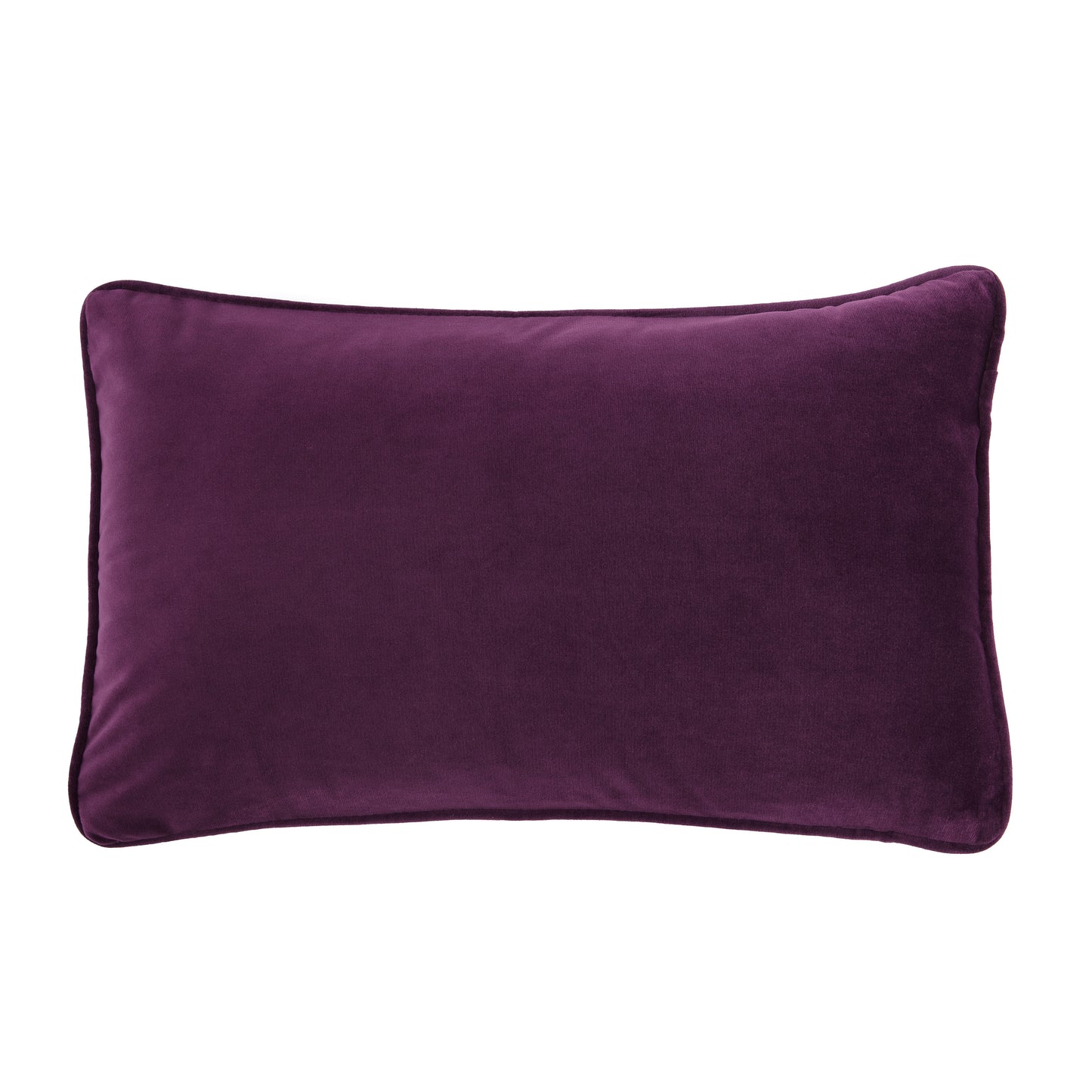 Chanasya Ultra Soft Velvet Lumbar Throw Pillow Cover - Bright and Colorful Super Soft Modern Decorative Home Decor for Sofa, Chair, and Bed (12x20 Inches) Plum