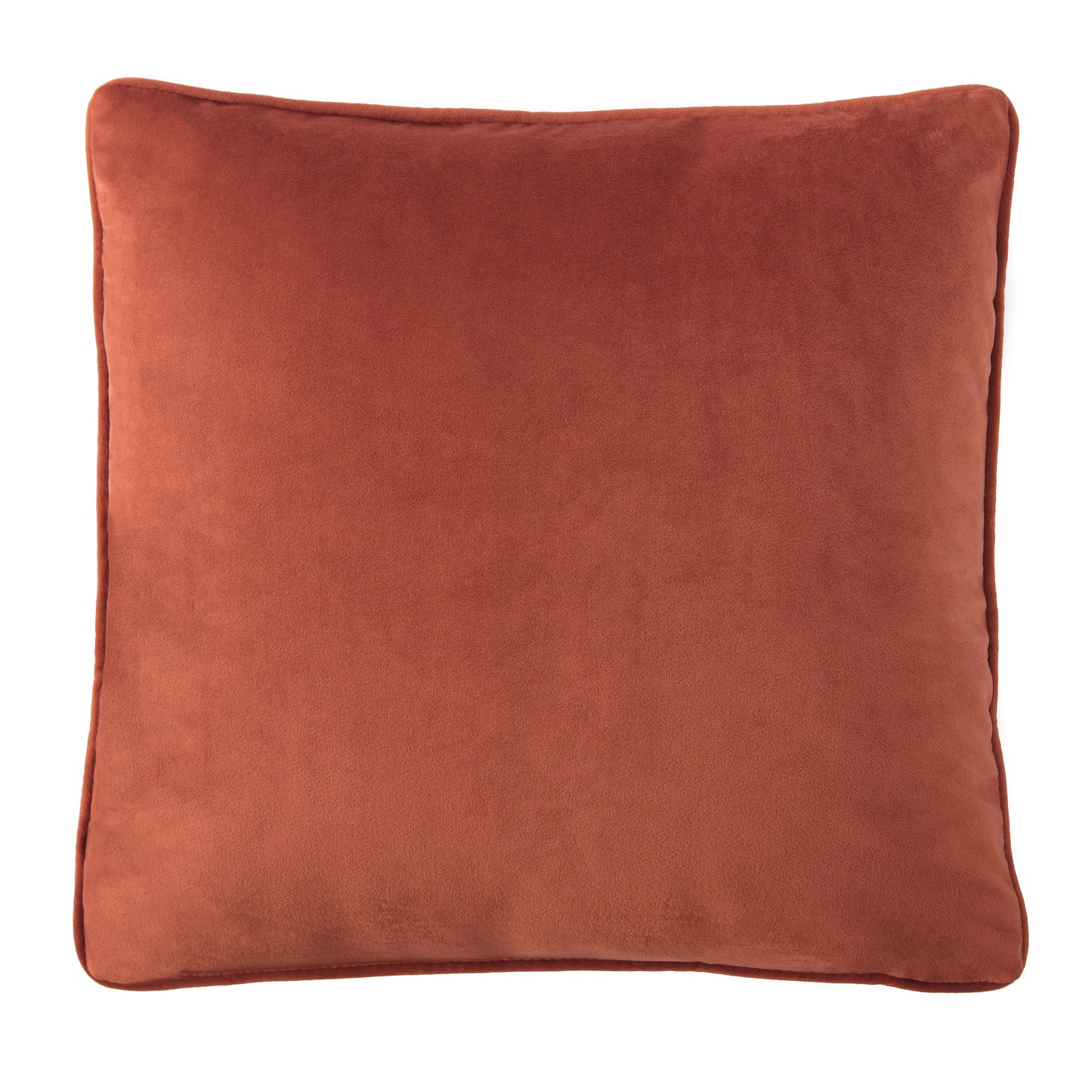 Chanasya Ultra Soft Velvet Throw Pillow Cover - Bright and Colorful Super Soft Modern Decorative Home Decor for Sofa, Chair, and Bed (18x18 Inches) Rust