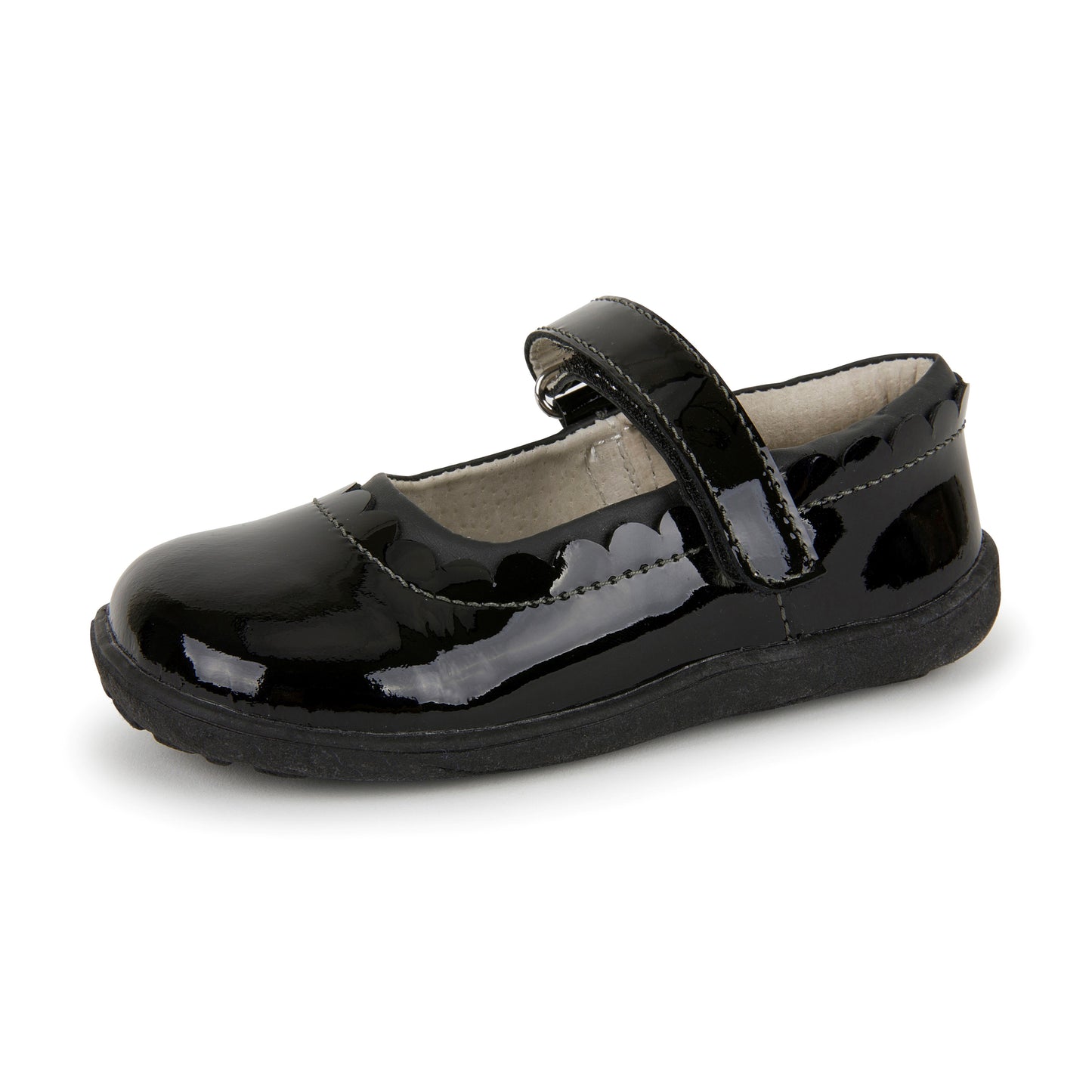 See Kai Run, Jane II Mary Jane Shoes for Kids, Black Patent, 7