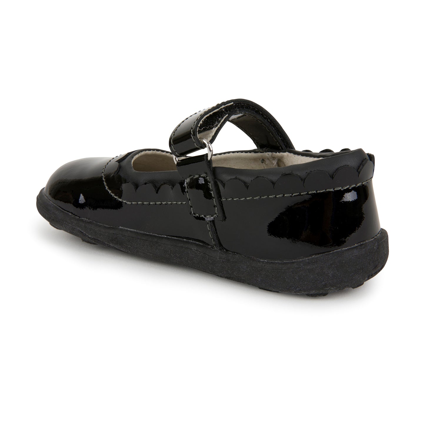 See Kai Run, Jane II Mary Jane Shoes for Kids, Black Patent, 10
