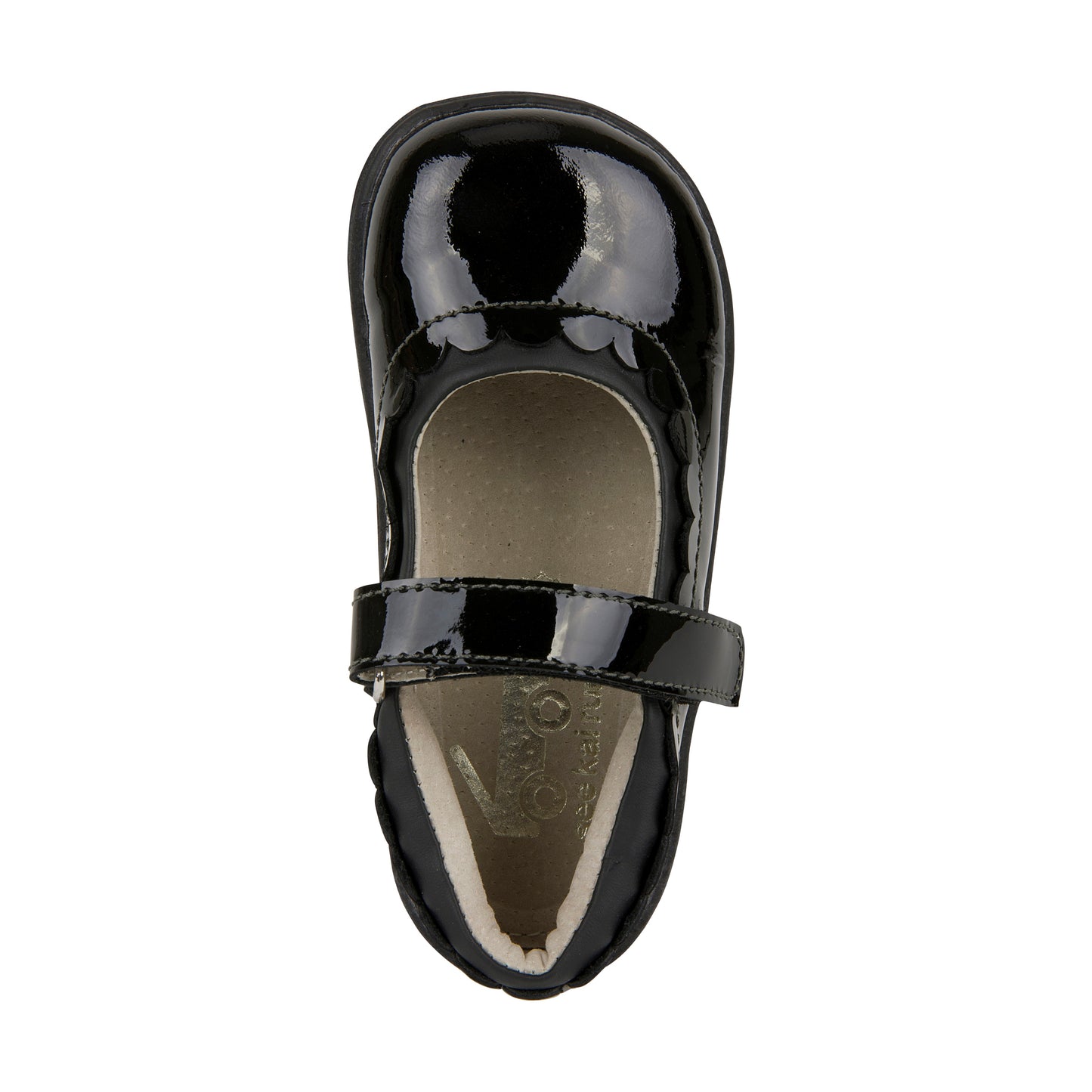 See Kai Run, Jane II Mary Jane Shoes for Kids, Black Patent, 6