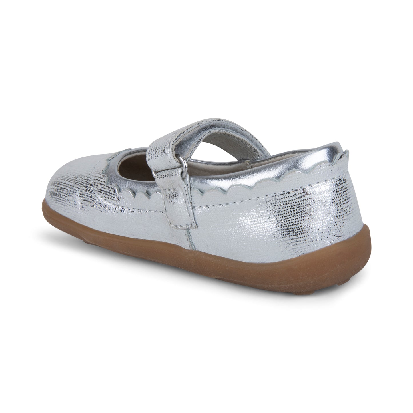 See Kai Run, Jane II Mary Jane Shoes for Kids, Silver, 13.5