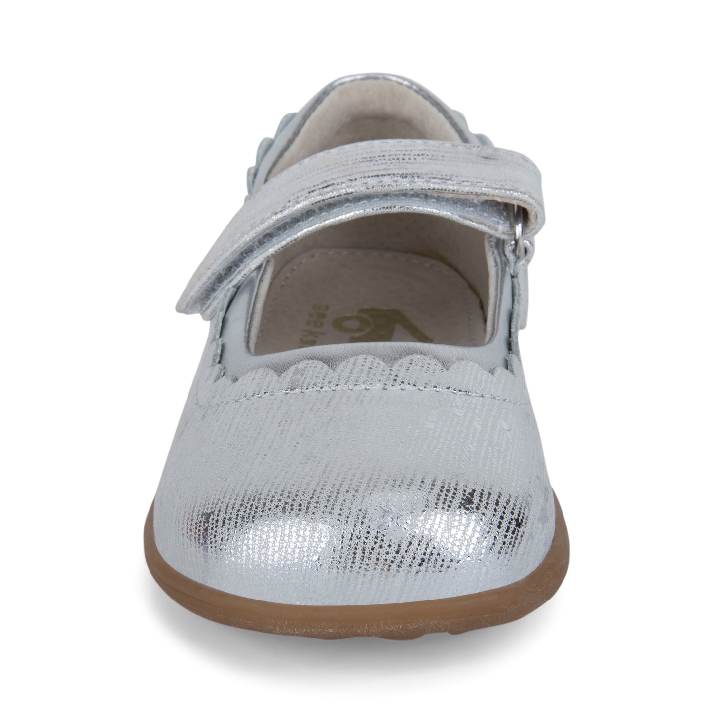 See Kai Run, Jane II Mary Jane Shoes for Kids, Silver, 11