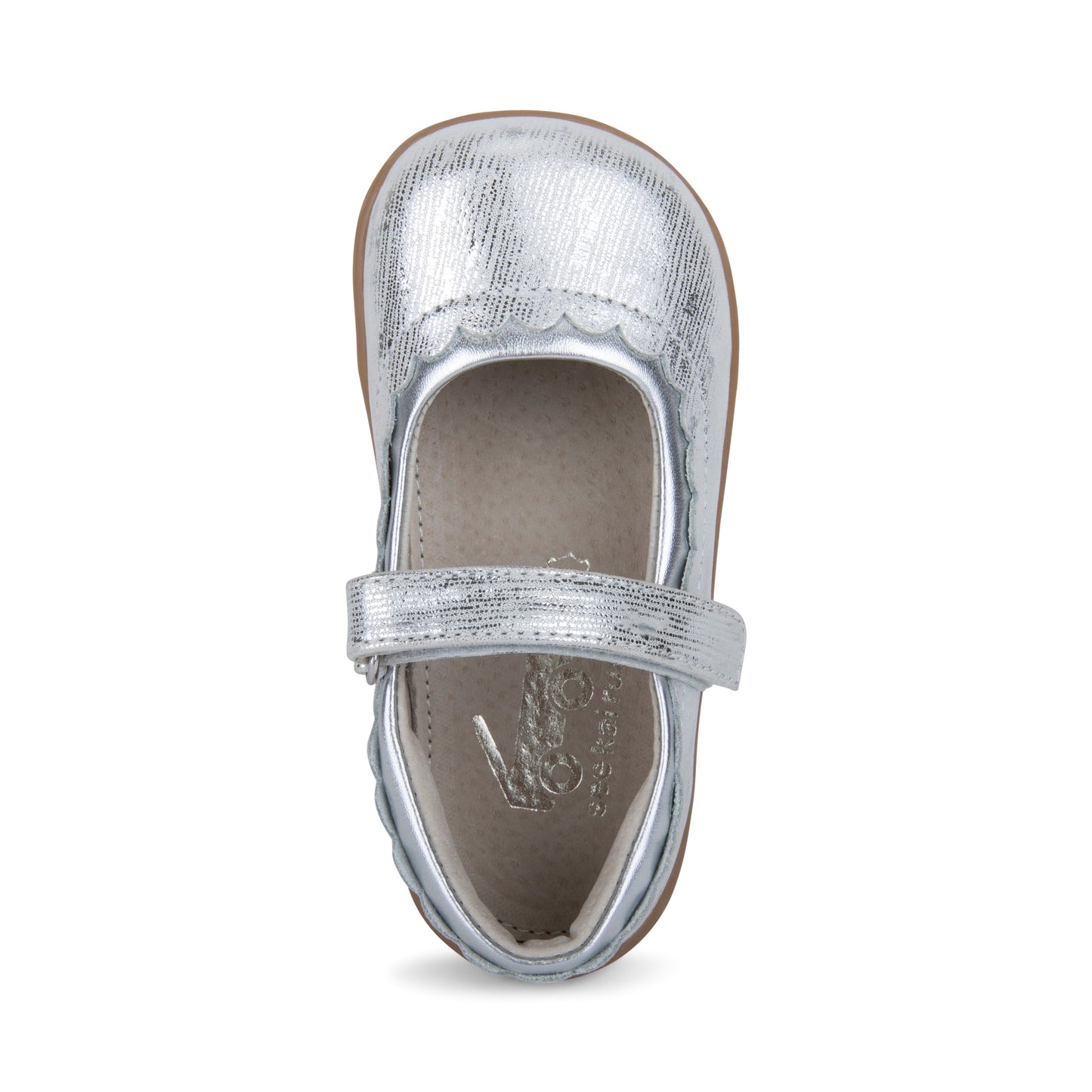See Kai Run, Jane II Mary Jane Shoes for Kids, Silver, 11