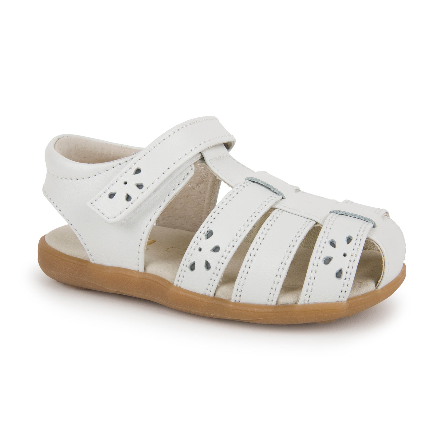 See Kai Run, Gloria IV Sandals for Kids, White, 7