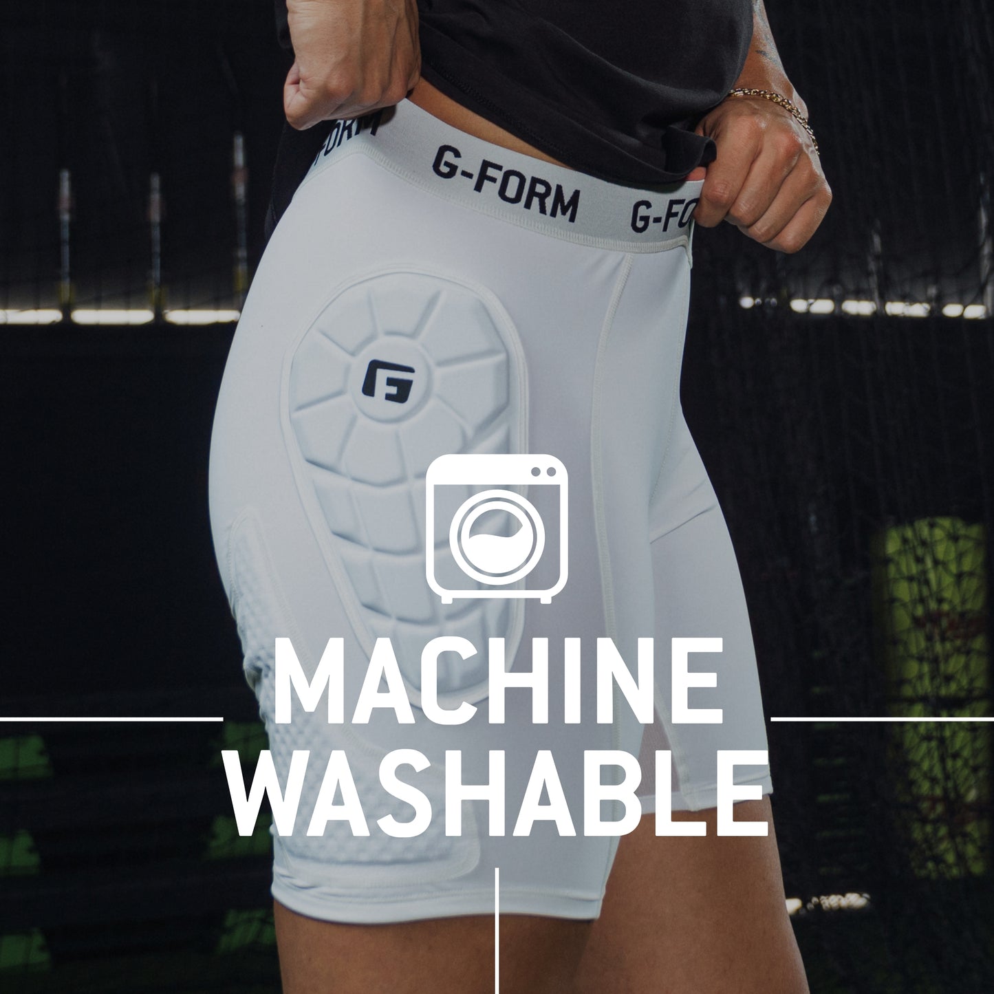 G-Form Heist Fastpitch Sliding Shorts - Compression Shorts for Baseball & Softball - White, Adult Small