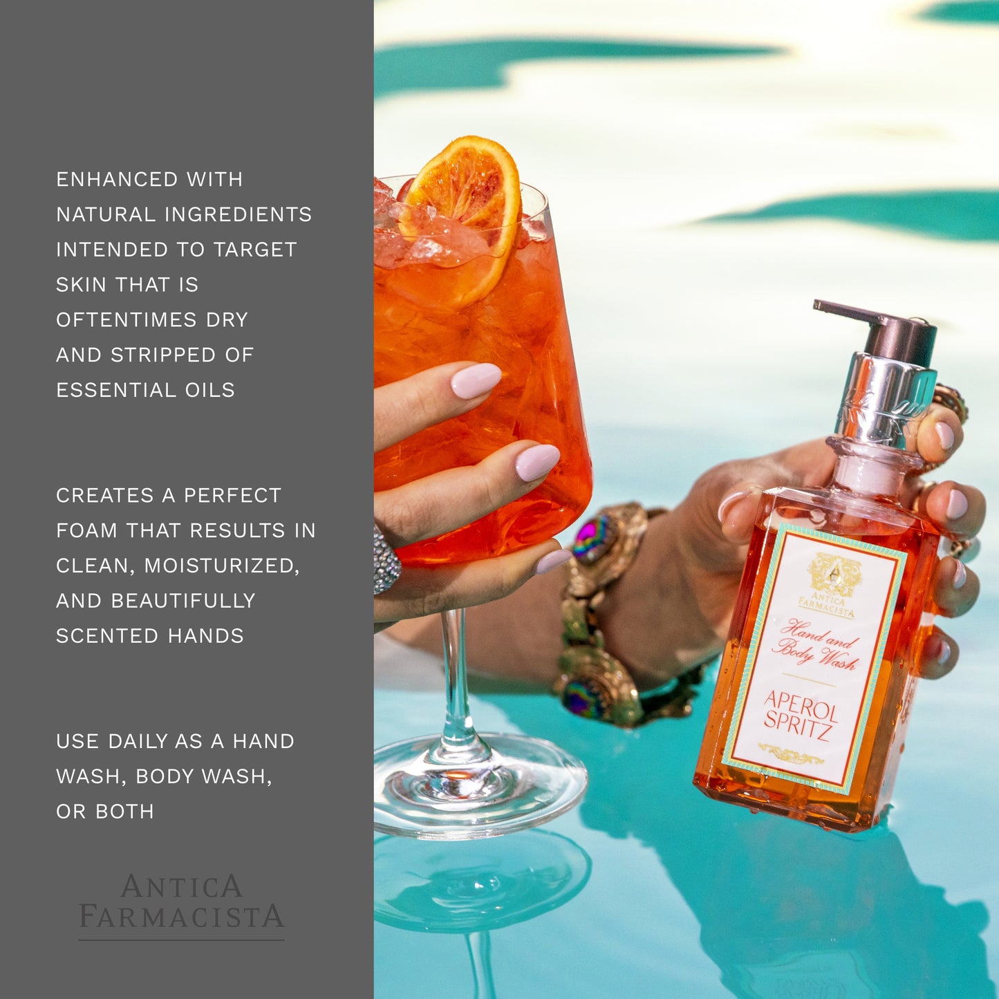Antica Farmacista Aperol Spritz Hand & Body Wash, 10 Fl Oz