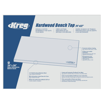 Kreg Hardwood Bench Top 24" x 32"