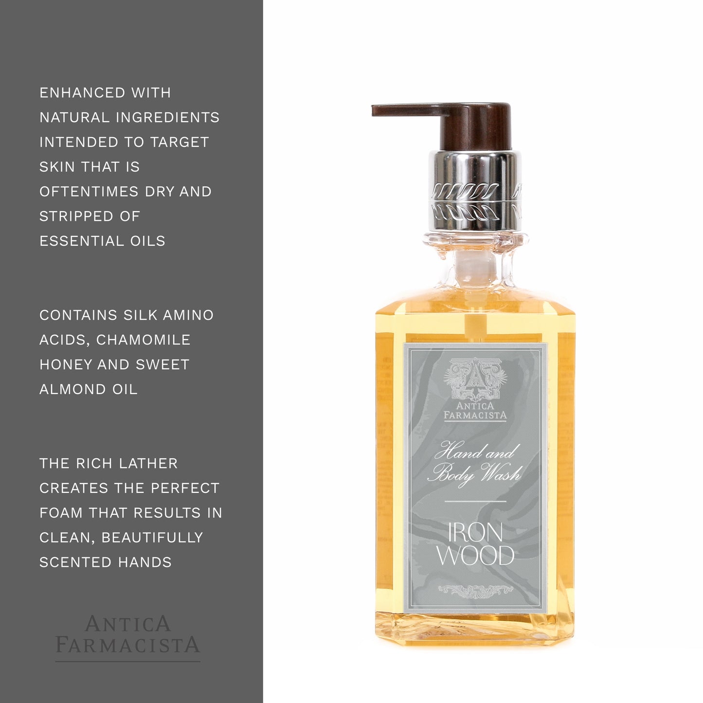 Antica Farmacista 10 Oz Hand Wash Ironwood, 10 Fl Oz