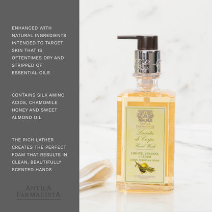 Antica Farmacista Hand Wash, Lemon, Verbena & Cedar, 10 Fl Oz