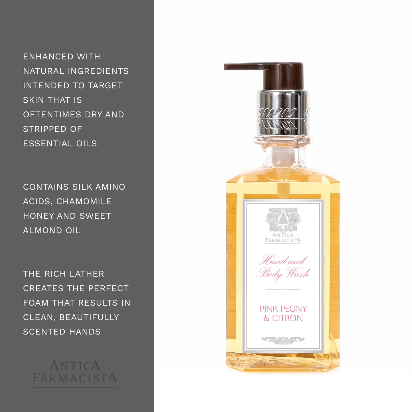 Antica Farmacista Hand Wash, Peonia, Gardenia & Rosa, 10 Fl Oz
