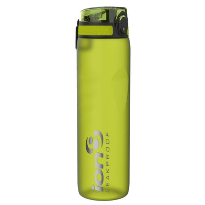 Ion8 Sport/Bike Water Bottle - Leakproof and BPA-free Water Bottle - Fits in Lunch Boxes, Handbags, Car Cup Holders, Backpacks, 34 oz/1000 ml (Pack of 1) - OneTouch 1.0 - Green