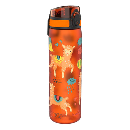 Ion8 Kid's One Touch On-The-Go Printed Water Bottle - Leakproof and BPA-Free Water Bottle - Fits Car Cup Holders and Kid's Backpacks 18 oz / 500 ml - Llama