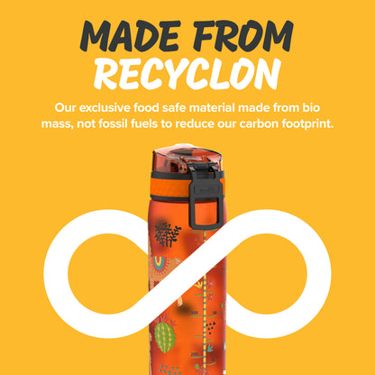 Ion8 Kid's One Touch On-The-Go Printed Water Bottle - Leakproof and BPA-Free Water Bottle - Fits Car Cup Holders and Kid's Backpacks 18 oz / 500 ml - Llama