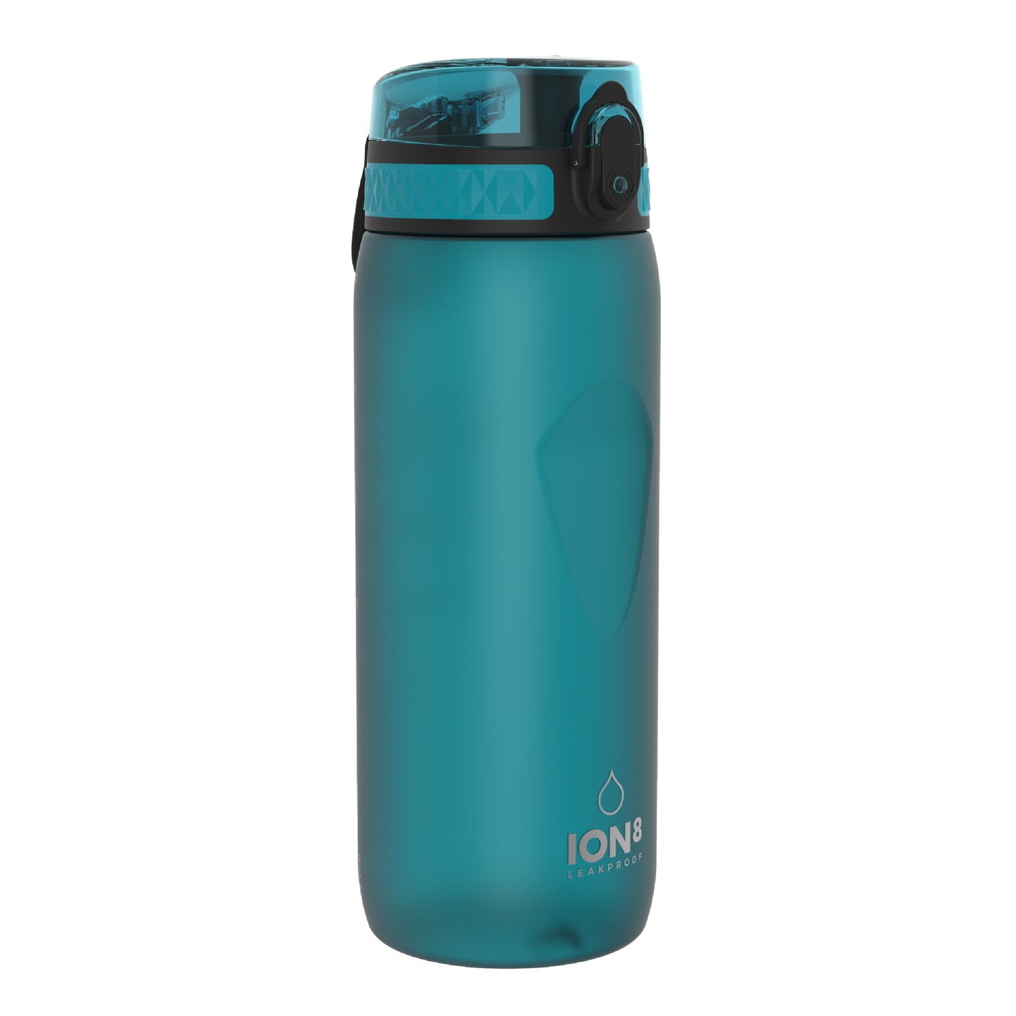 Ion8 Sport/Bike Water Bottle - Leakproof and BPA-free Water Bottle - Fits in Lunch Boxes, Handbags, Cup Holders, Backpacks and Bike Holders, 25 oz/750 ml (Pack of 1) - OneTouch 1.0 - Aqua