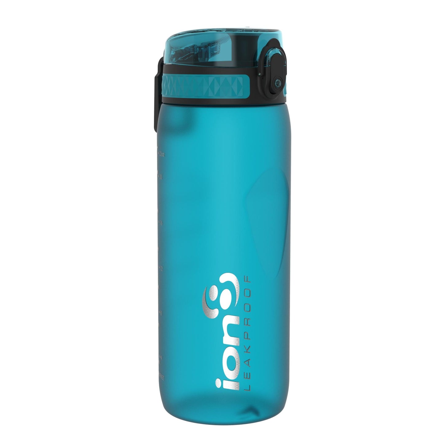 Ion8 Sport/Bike Water Bottle - Leakproof and BPA-free Water Bottle - Fits in Lunch Boxes, Handbags, Cup Holders, Backpacks and Bike Holders, 25 oz/750 ml (Pack of 1) - OneTouch 1.0 - Aqua