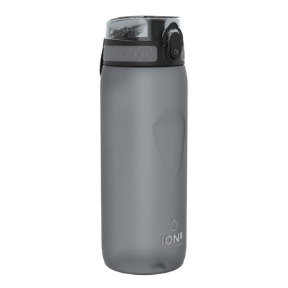 Ion8 Sport/Bike Water Bottle - Leakproof and BPA-free Water Bottle - Fits in Lunch Boxes, Handbags, Cup Holders, Backpacks and Bike Holders, 25 oz/750 ml (Pack of 1) - OneTouch 1.0 - Gray