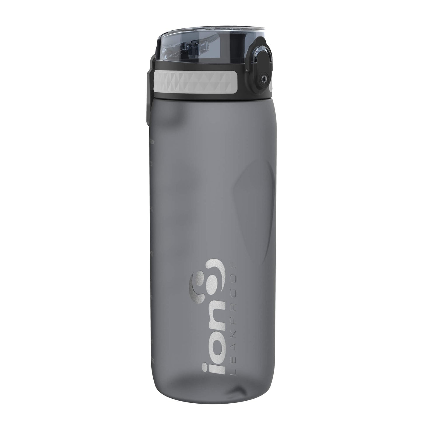 Ion8 Sport/Bike Water Bottle - Leakproof and BPA-free Water Bottle - Fits in Lunch Boxes, Handbags, Cup Holders, Backpacks and Bike Holders, 25 oz/750 ml (Pack of 1) - OneTouch 1.0 - Gray
