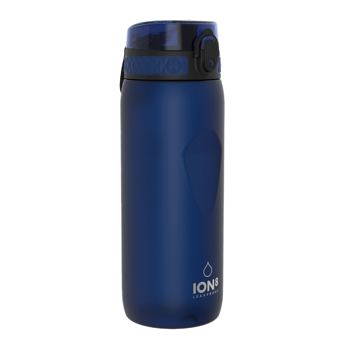 Ion8 Sport/Bike Water Bottle - Leakproof and BPA-free Water Bottle - Fits in Lunch Boxes, Handbags, Cup Holders, Backpacks and Bike Holders, 25 oz/750 ml (Pack of 1) - OneTouch 1.0 - Navy Blue
