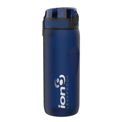 Ion8 Sport/Bike Water Bottle - Leakproof and BPA-free Water Bottle - Fits in Lunch Boxes, Handbags, Cup Holders, Backpacks and Bike Holders, 25 oz/750 ml (Pack of 1) - OneTouch 1.0 - Navy Blue