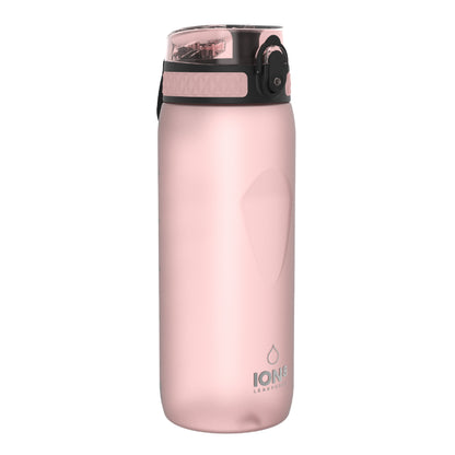 Ion8 Sport/Bike Water Bottle - Leakproof and BPA-free Water Bottle - Fits in Lunch Boxes, Handbags, Cup Holders, Backpacks and Bike Holders, 25 oz/750 ml (Pack of 1) - OneTouch 1.0 - Rose Quartz