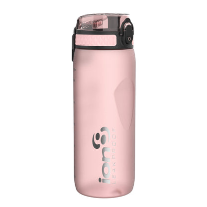 Ion8 Sport/Bike Water Bottle - Leakproof and BPA-free Water Bottle - Fits in Lunch Boxes, Handbags, Cup Holders, Backpacks and Bike Holders, 25 oz/750 ml (Pack of 1) - OneTouch 1.0 - Rose Quartz