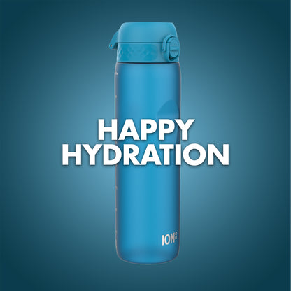 Ion8 Sport/Bike Water Bottle - Leakproof and BPA-free Water Bottle - Fits in Lunch Boxes, Handbags, Car Cup Holders, Backpacks, 34 oz/1000 ml (Pack of 1) - OneTouch 2.0 - Blue 2.0