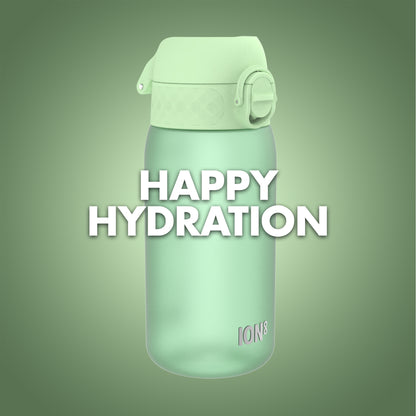 Ion8 Sport Water Bottle- Leakproof and BPA-free Water Bottle - Fits in Lunch Boxes, Handbags, Car Cup Holders, Backpacks and Bike Holders, 12 oz / 350 ml (Pack of 1) - OneTouch 2.0 - Surf Green 2.0